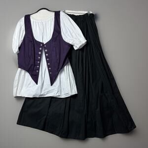Women's Purple and Black Ensemble